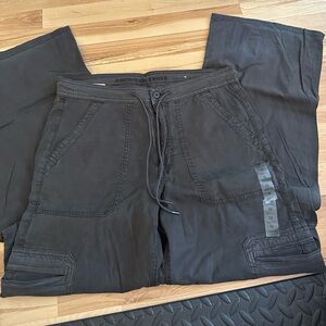 American Eagle Dreamy Drape Super High Waisted Baggy Wide Leg Pant